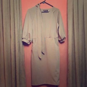 A-line knee length dress